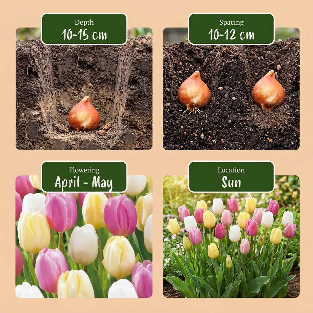Plant and Stories Sorbet tulipe mélange 12 bulbes calibre 11/12
