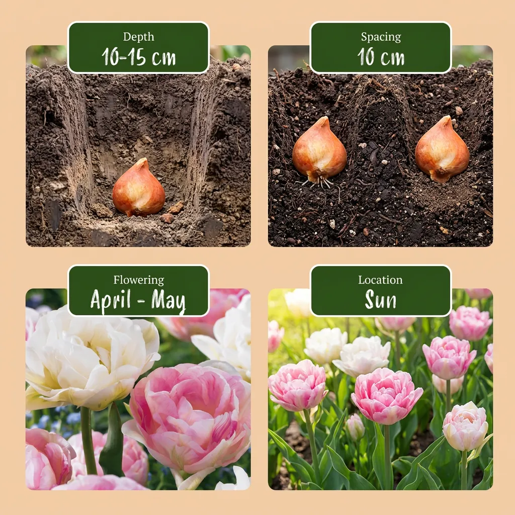 PLANT AND STORIES Tulipe Double Sensation bulbes 24 bulbes double