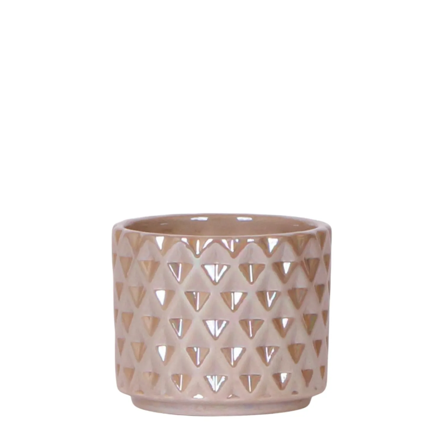 Plant and Stories Diamond Pearl cache-pot céramique 9 cm sable
