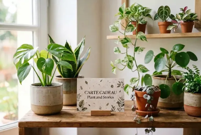Plant and Stories carte cadeau plante 10 € dématérialisée