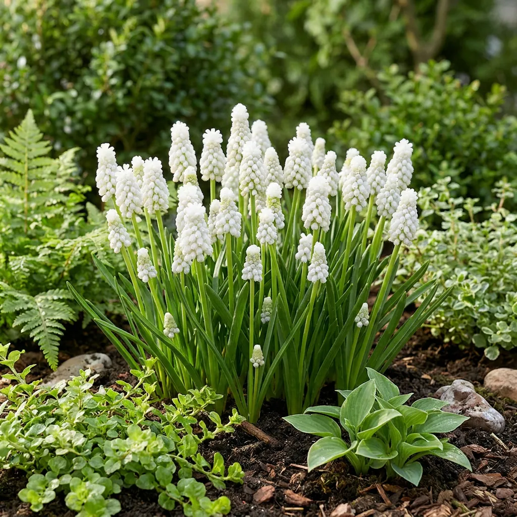 Plant and Stories Muscari White Magic bulbes 50 bulbes blanc