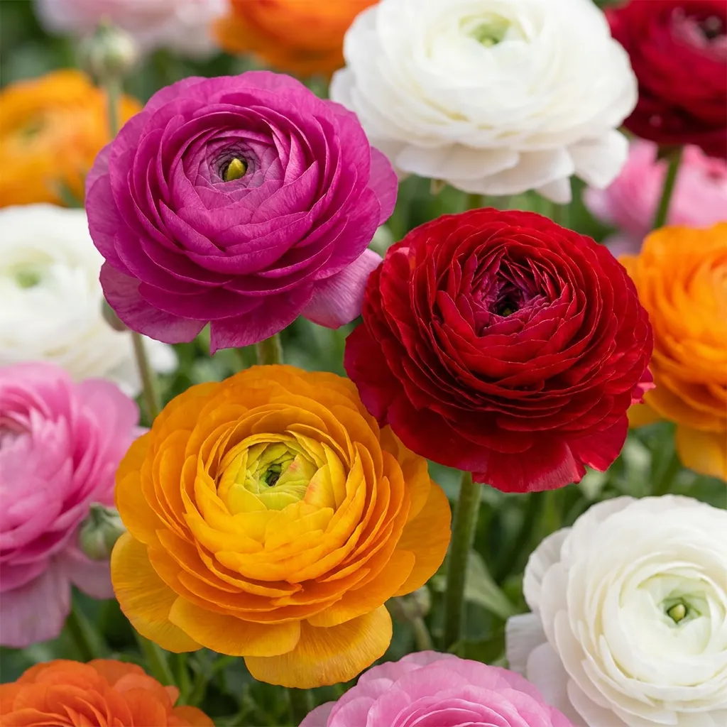 Plant and Stories Renoncule fleuristes bulbes 80 plants mélange