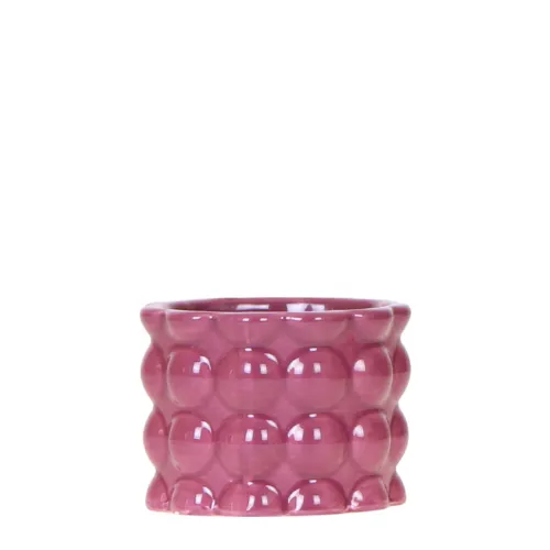 Plant and Stories Cache-pot céramique bulles vert 12 cm brillant