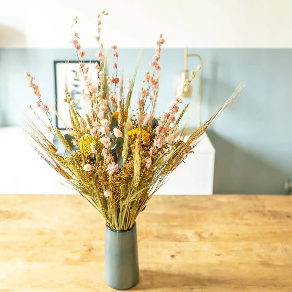 Réconciliation Végétale Lou bouquet fleurs séchées rose champêtre