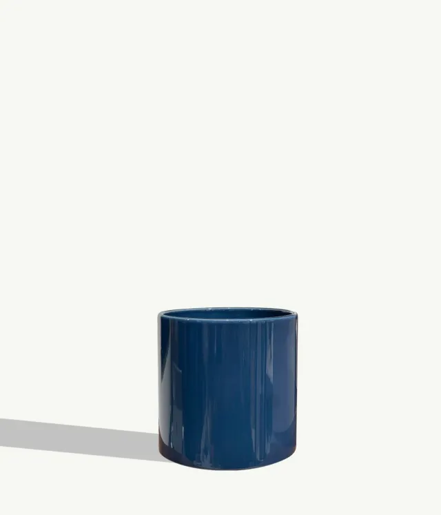 By Charlot Céramique Bleu Olympe cache-pot 14 cm bleu