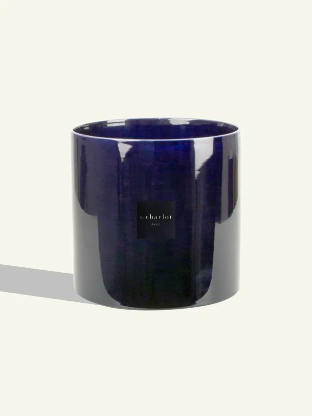 By Charlot céramique bleu marine cache-pot 24 cm XL