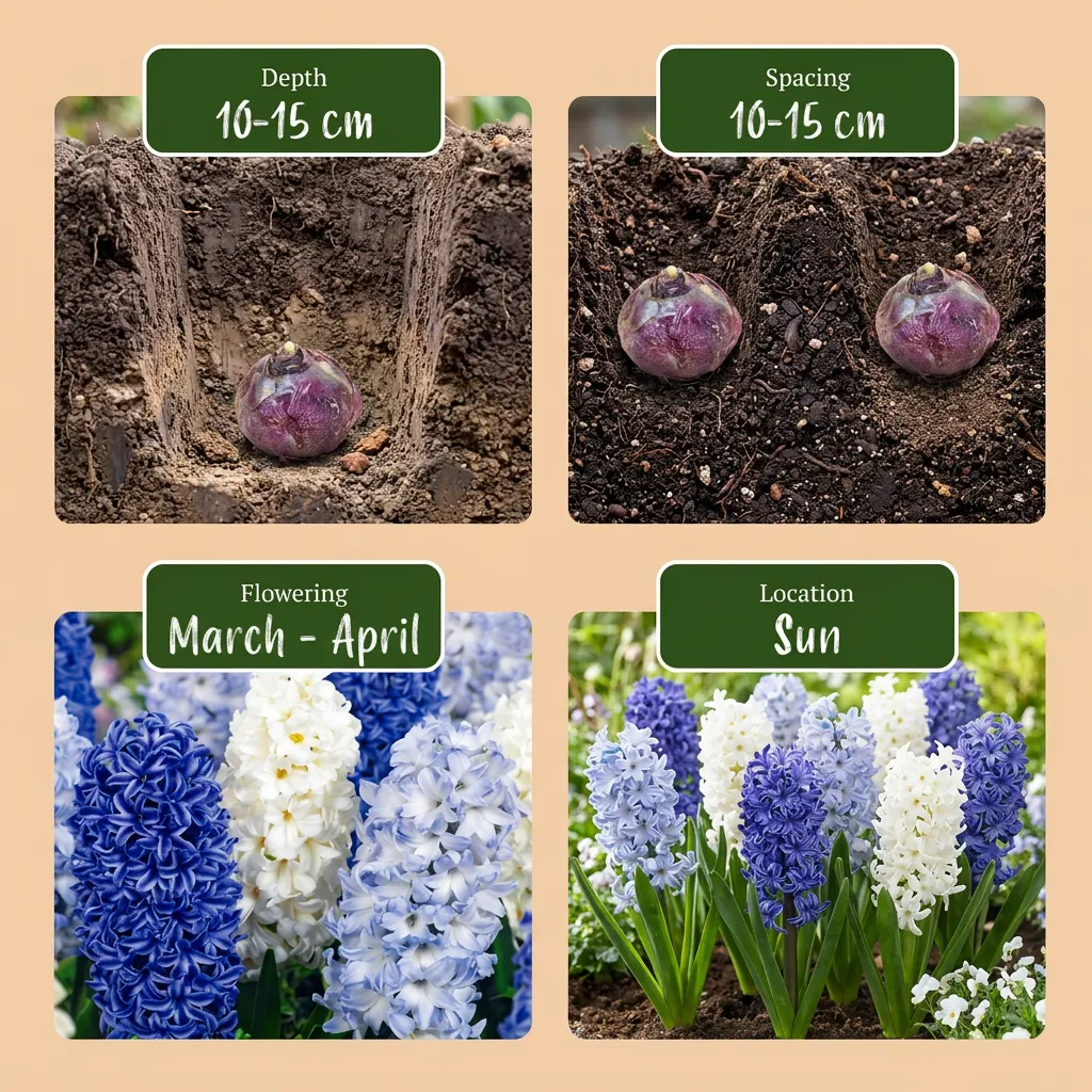 Plant and Stories Jacinthe bleue bulbes 20 bulbes parfumés