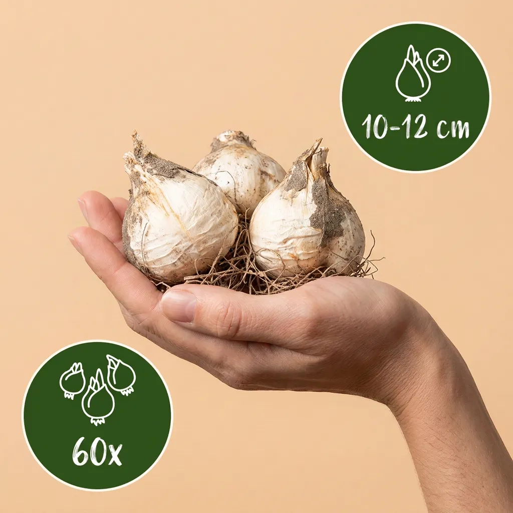 Plant and Stories Allium pourpre blanc bulbes 10/12 automne
