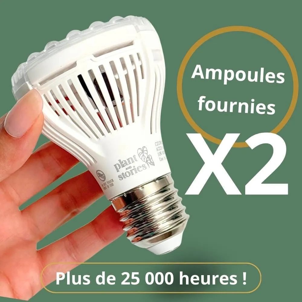 Plant and Stories Lampe horticole spectre complet 2 ampoules