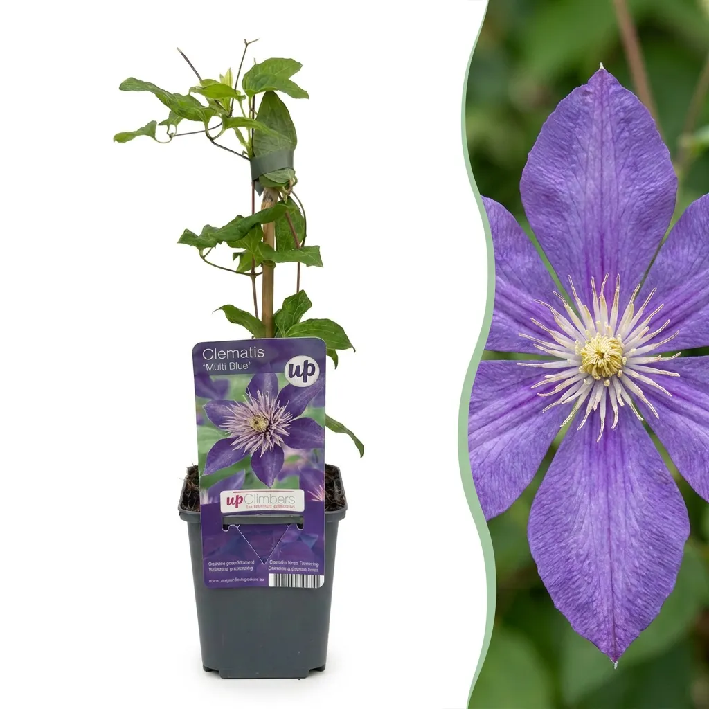 Plant and Stories Multi Blue clématite 1 plant fleurs bleues