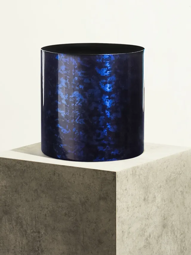 By Charlot cache-pot bleu lazuli céramique 24 cm