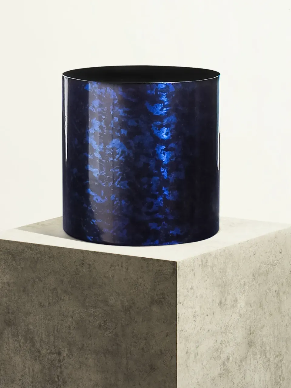 By Charlot cache-pot bleu lazuli céramique 24 cm