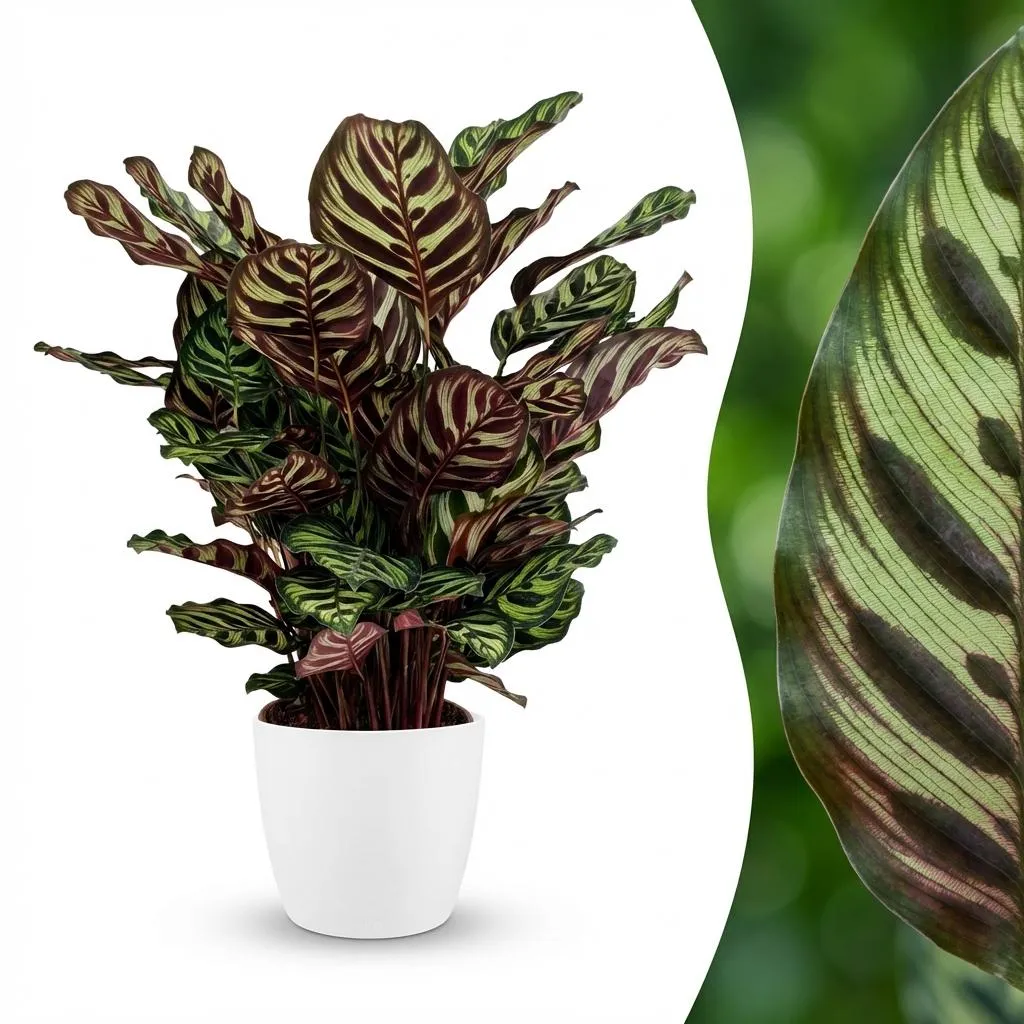 Plant and Stories Calathea Makoyana plante intérieur 70 cm paon