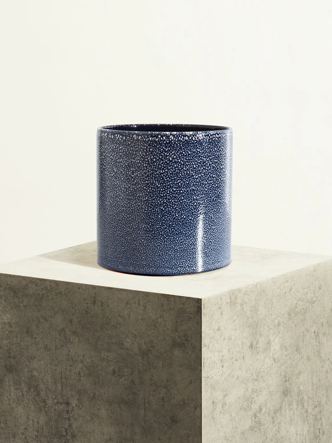 By Charlot cache-pot céramique L 18 cm Noir Basalte mat