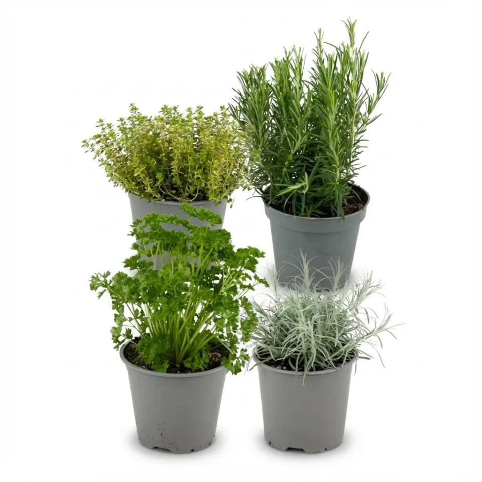 Plant and Stories Herbes Italiennes aromatiques lot 4 pot 12cm cuisine
