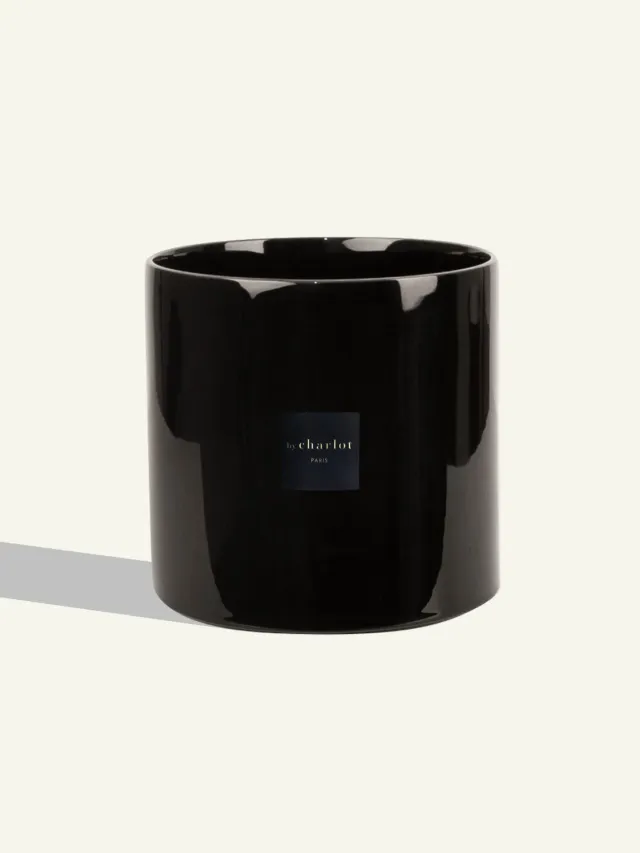 By Charlot Noir réglisse cache-pot céramique 24 cm XL noir