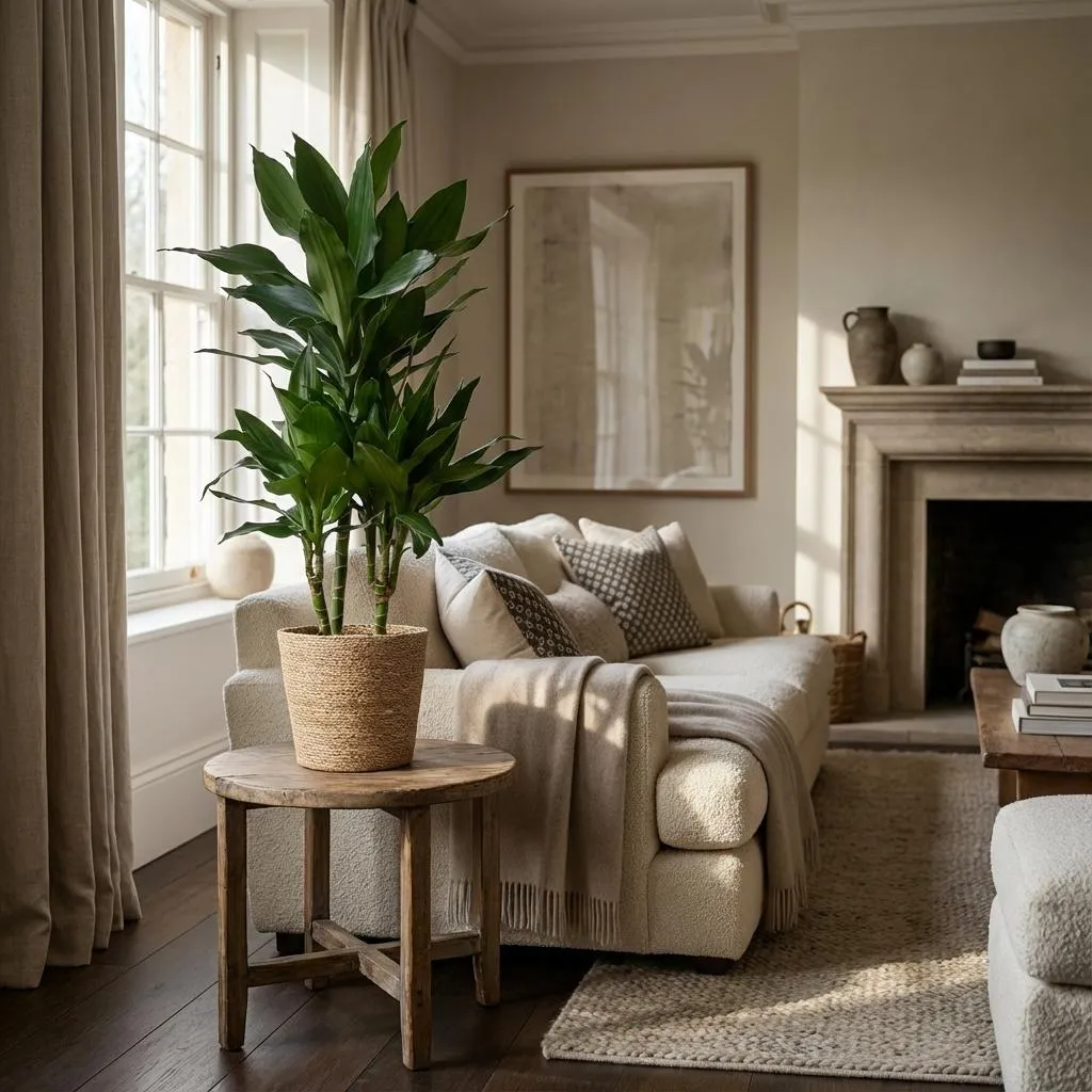 Plant and Stories Dracaena Janet Lindt plante pot 21cm 95cm blanc
