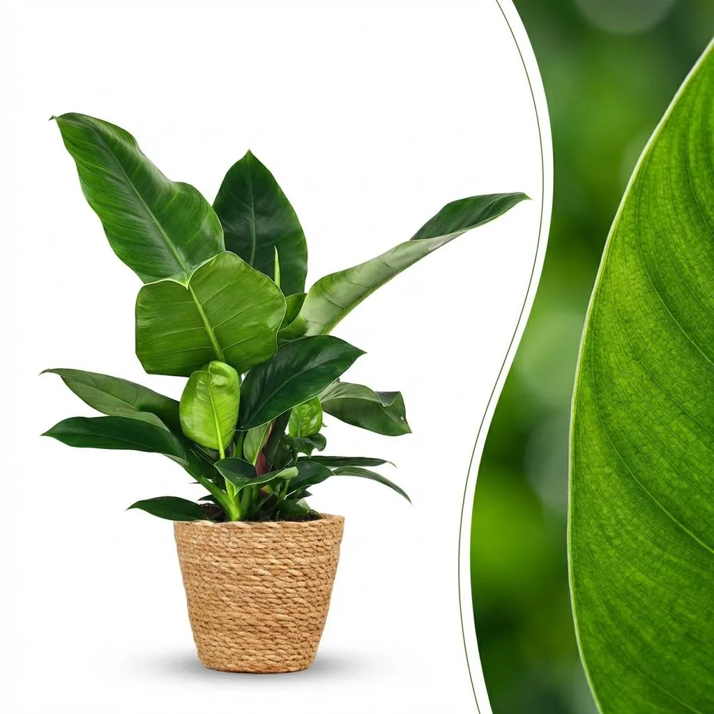Plant and Stories Imperial Green philodendron vert pot 19 cm