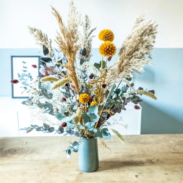Réconciliation Végétale Paulette bouquet fleurs séchées chardons