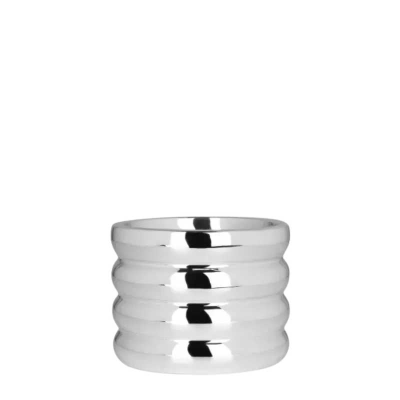 Plant and Stories cache-pot céramique arrondi 12 cm beige brillant