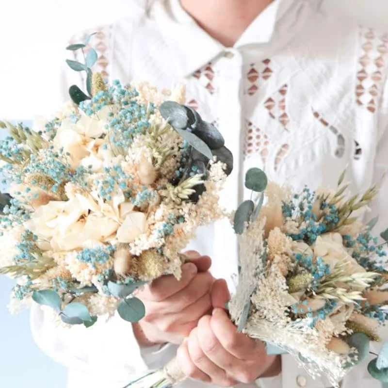 Réconciliation Végétale mariage bouquet boutonnière séchées