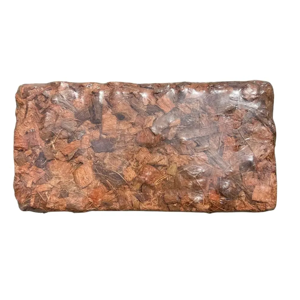 Brique coco éclats fibres substrat compressé naturel pH neutre