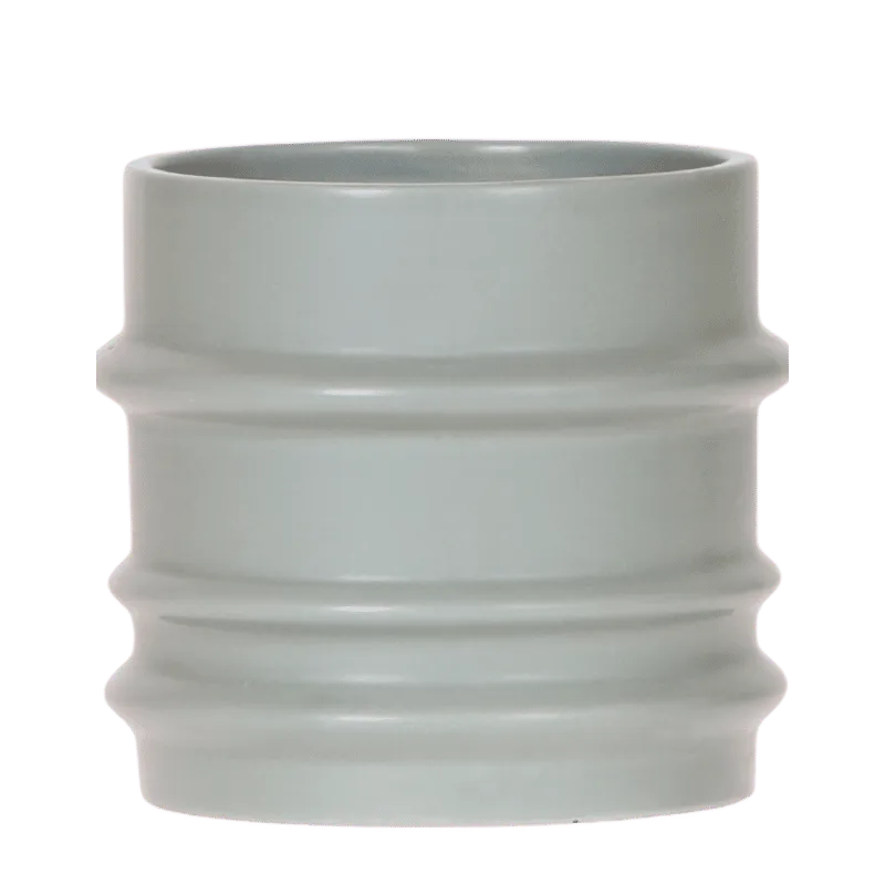Plant and Stories cache-pot céramique épuré 9 cm blanc mat