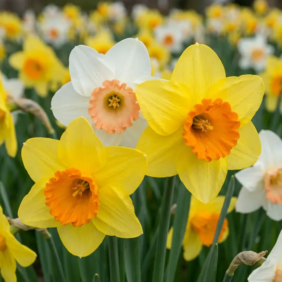Plant and Stories Narcissus narcisse mélange 40 bulbes 10/12 jaune